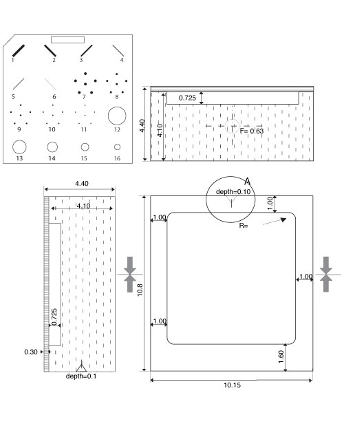 CIRS 015 Phantom Schematic
